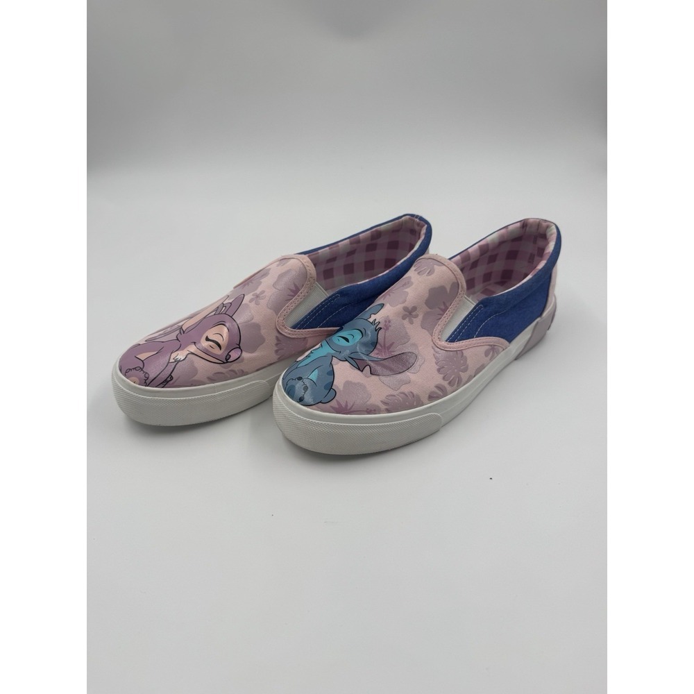 Women's‎ Disney Stitch and Angel Low Top Slip on Sneaker, Sizes 9.5